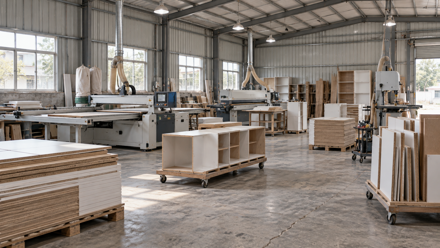 中小型家具工厂备料区